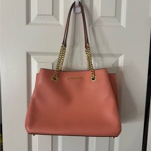 Michael Kors Coral Tote Bag